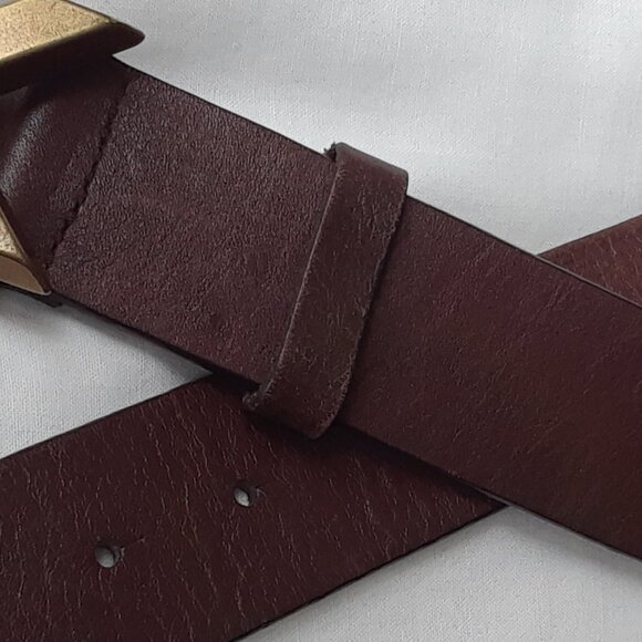 Armani Exchange Men's Genuine Leather Logo Belt - Picture 13 of 13